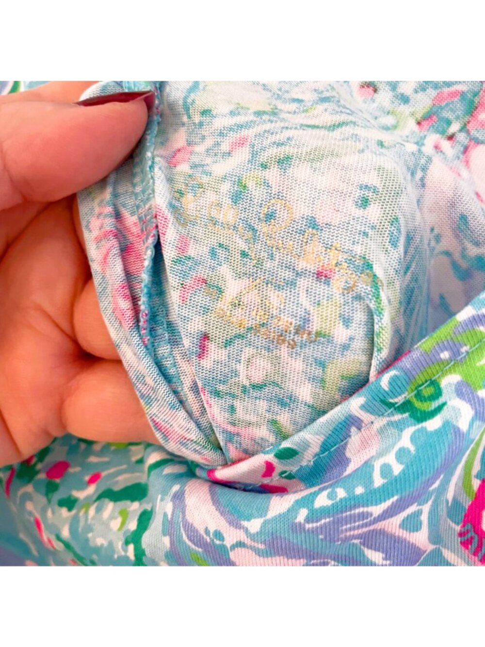 Lilly Pulitzer Kristen Flounce Dress In Amalfi Blue Best Fishes, Size XS - Picture 4 of 6